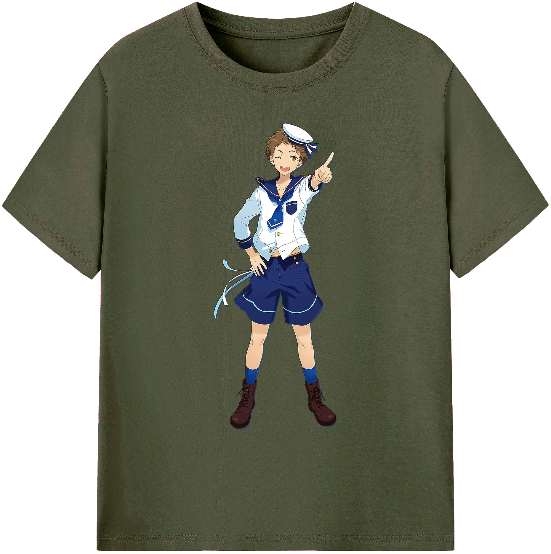 （画像用） あんさんぶるスターズ! Ensemble Stars 綿100％ メンズ半袖Tシャツ｜肌触りやわらか＆通気性